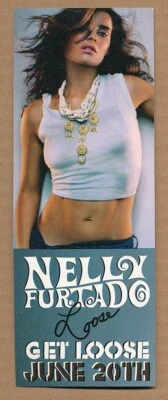 Nelly Furtado - Suelto + Whoa, Nelly RARO conjunto de pegatinas promocionales Foto 1 de 4
