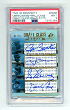 TONY GWYNN 2004 UD SP Prospects Draft Class Quad Auto 2/10 PSA 9 Mint HOF POP 1