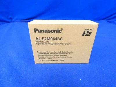 Panasonic AJ-P2M064BG 64GB MicroP2 UHS-II Memory Card, New - Image 1 of 4