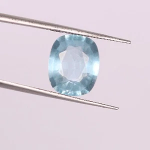 Topaz Swiss Blue 4.65 Ct. Clean Cushion 11 x 9 Mm. Natural Gemstone Brazil - Picture 1 of 6