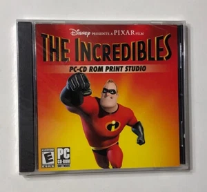 THE INCREDIBLES PC-CD ROM PRINT STUDIO GAME DISNEY PIXAR 2005 SEALED NEW - Picture 1 of 2