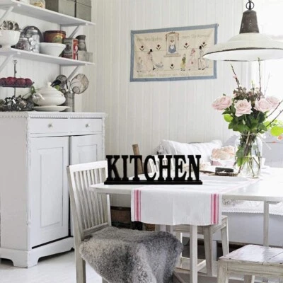 Wooden Letter Sign Decorative Freestanding Wood Sign for Home Decor  Cutout Wood - Image 1 of 4