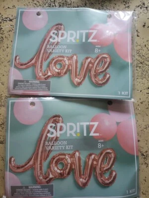 2 Packs of Spritz Love Balloon  Kits for Wedding, Anniversary, Bridal Shower - Image 1 of 4