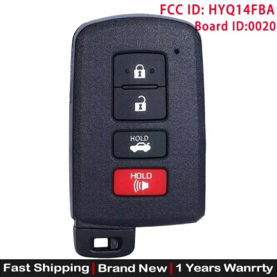 Mando a distancia de entrada sin llave para TOYOTA CAMRY AVALON COROLLA HYQ14FBA / 89904-06140 Foto 1 de 4