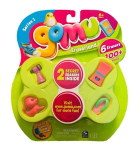 Gomu Serie 1 Set di 6 Gomme (Microfono, Rossetto, Sandalo, Guarnizione, + 2 Mistero) - Foto 1 di 1