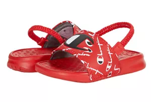 Champion Authentic Baby Super Warped Slides Scarlet Cp101090T, Size 4 - Picture 1 of 1
