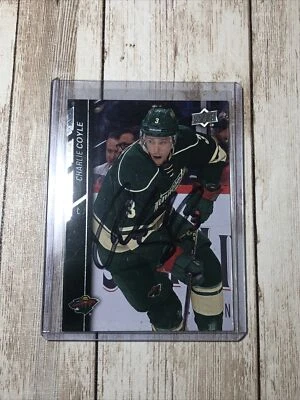 Charlie Coyle Autographed Hockey Card 2015-16 Upper Deck #350 Minnesota Wild - Image 1 of 2