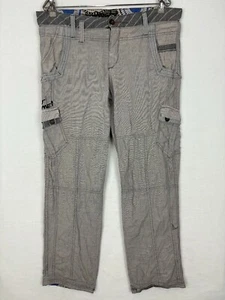 Desigual Mens Pants Size 36 Cargo Pockets Mid Rise Straight Leg Punk Streetwear - Picture 1 of 17