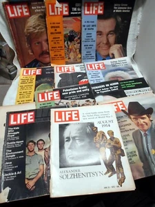 mixed Lot of 13 Life Magazine year 1970 Advertisments Pictures Stories - Bild 1 von 5