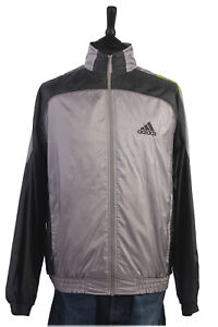 Adidas Track Top 90s Retro Outdoor Jacket Vintage Grey Size XL -SW1457