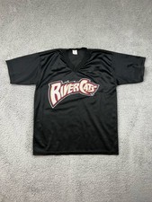 Sacramento River Cats Jersey Shirt Youth XL (18-20) Black Mesh Promo KCRA 3