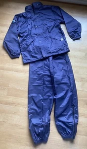 Protective water/windproof RAINSUIT AGU XRAIN Size M dark blue trousers jacket - Picture 1 of 19