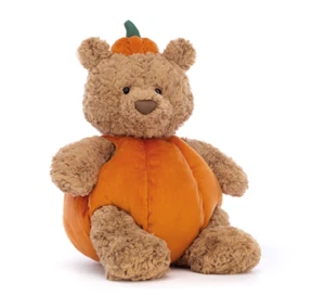 Jellycat Authentic Bartholomew Bear Pumpkin Fall Plush Toy NWT - RETIRED - Picture 1 of 4