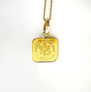 Vintage 24kt Gold Barren Anhänger - Bild 1 von 11