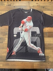 Philadelphia Phillies Vintage Chase Utley All Over Print T Shirt - Picture 1 of 4
