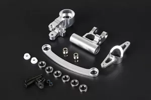 CNC Aluminium Alloy Steering Set for Rovan LT Losi 5ive-t KMX2 DTT 1/5 RC CAR - Picture 1 of 2