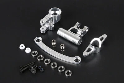 CNC Aluminium Alloy Steering Set for Rovan LT Losi 5ive-t KMX2 DTT 1/5 RC CAR - Image 1 of 2