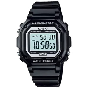 Casio Digital Illuminator Black Tone Resin Men's Watch F-108WHC-1A - Picture 1 of 1