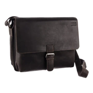 Greenland Westcoast Leder Aktentasche Postbag Kuriertasche Büffelleder braun - Bild 1 von 7