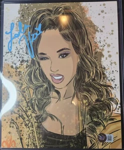 LOLA VICE SIGNED 8 X 10 WWE, NXT Beckett COA  - Picture 1 of 2