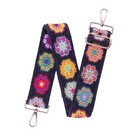 3D Flower Crochet Purse Strap 2" Wide,Bag Strap Replacement for Crossbody Adjust