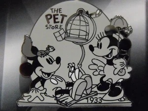 Old LE Disney pin 100 Years of Dreams #76 The Pet Store 1933 Mickey Minnie B&W - Picture 1 of 1