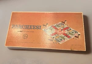 PARCHEESI 1959 Gold Seal Ed Selchow & Righter Backgammon Game Of India Complete - Picture 1 of 8