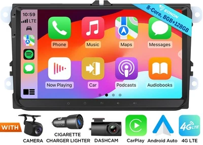 Für Passat NMS Android Autoradio 8+128 9 Zoll CarPlay & Android Auto DSP WiFi 4G - Bild 1 von 4