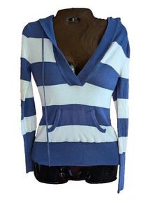 Vintage Love Women’s Hooded Top S Y2K Preppy Plunge V-Neck Bella Swan Gilbert - Picture 1 of 12
