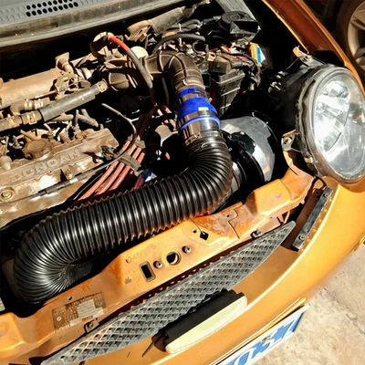 Kits de tubos de manguera flexibles de admisión de aire frío para automóvil lavables extensibles 1 juego 2,5" Foto 1 de 4