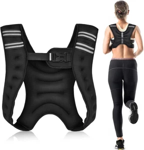 Kvittra Weighted Vest, 6.5Lb/3Kg Weight Vest with Reflective Stripe, Body Weight - Picture 1 of 7
