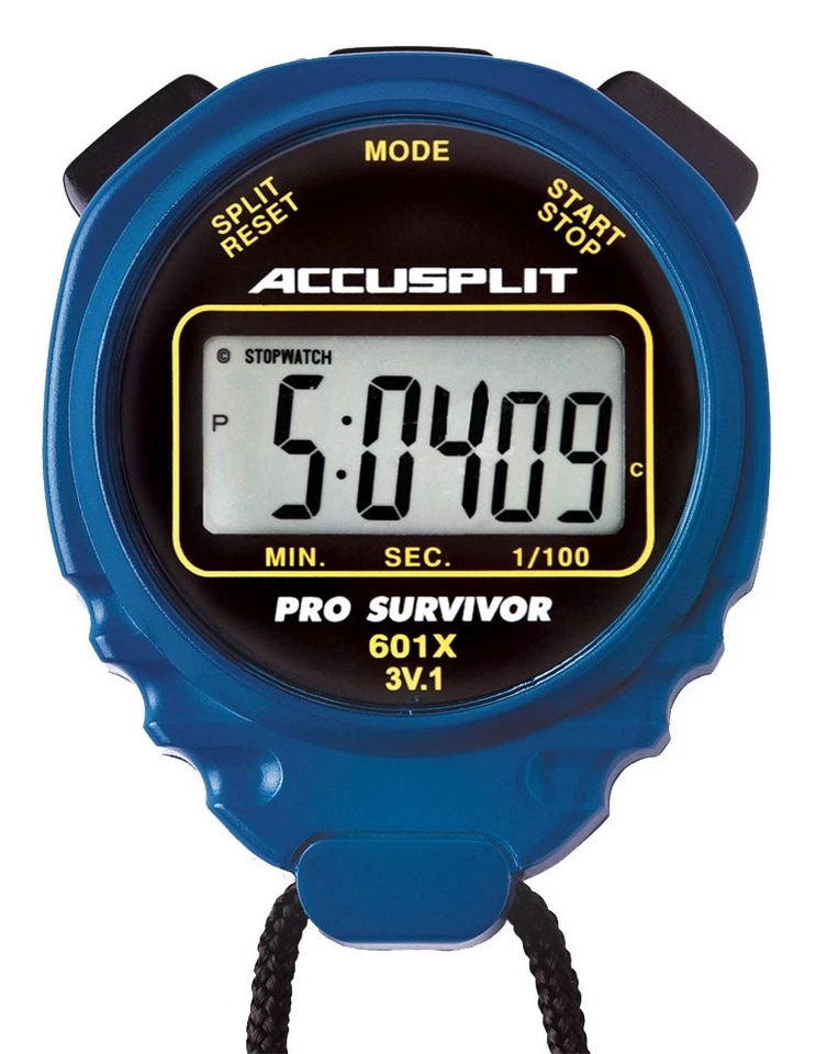 ACCUSPLIT Pro Survivor - A601X Stopwatch, Clock, Extra Large Display Blue - Image 1 of 1