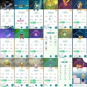 Pokémon Acc Go • Lv 40 • Shiny • Backgrounds • Legendary • Costumes - Picture 1 of 6