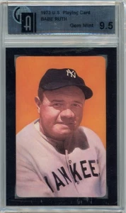 1973 U.S. Playing Card BABE RUTH Joker YANKEES HOF GAI 9.5 GEM MT FAST SHIP O205 - Picture 1 of 3