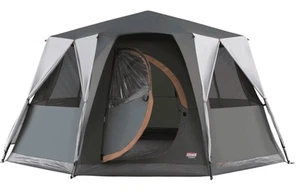 Coleman Cortes Octagon Tent 8 Person Grey Camping Outdoors Family - Picture 1 of 5