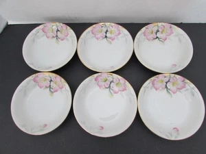 6 Vintage Noritake M 'Azalea' Bone China Fruit/Dessert Dishes - #19322 - Picture 1 of 1