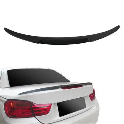 Heckspoiler Spoilerlippe für 4er BMW F33 Cabrio 2012-2021 mit ABE Schwarz Glanz - Bild 1 von 4