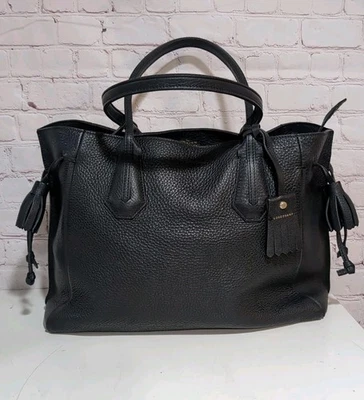 Longchamp Penelope Tote Bag  Black Grained Leather Gold Hardware Medium Dustbag - Image 1 of 4