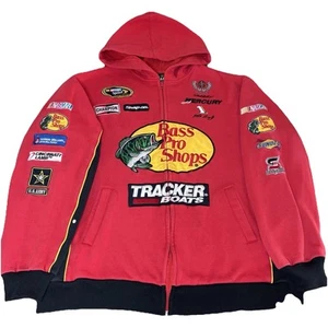 Chase Authentics Dale Earnhardt Bass Pro Shops NASCAR Tracker Boats Hoodie Large - Picture 1 of 3