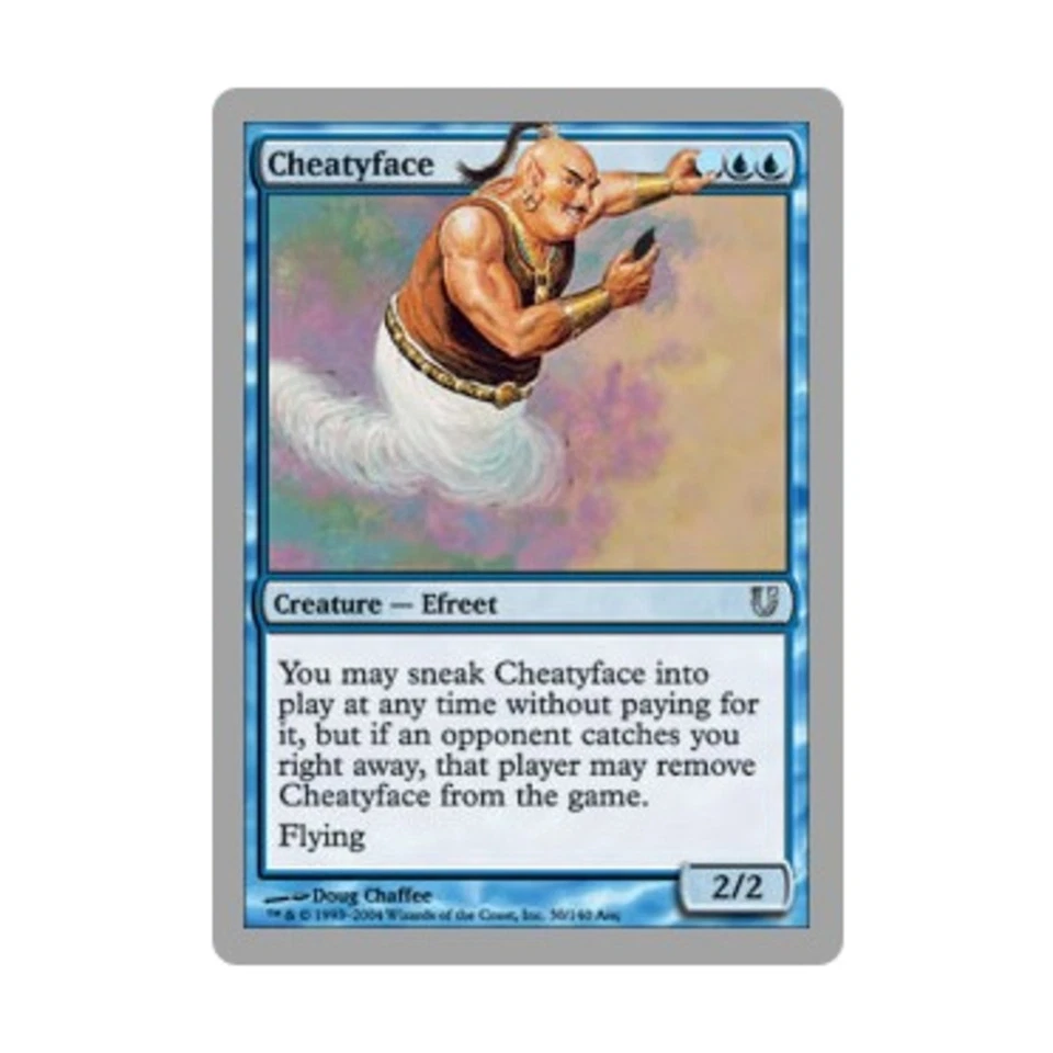 WOTC MtG Unhinged Cheatyface (U) (Foil) EX - Image 1 of 1