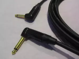MOGAMI 2524 GUITAR CABLE DUAL ANGLED GOLD SERIES 15', 15 Ft. - Picture 1 of 3