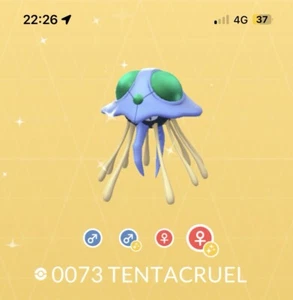 Pokemon Go Shiny Tentacruel Registriert/Unregistriert/30Day/Lucky/Home OT/Trades - Bild 1 von 2