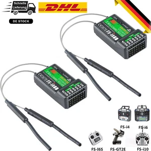2 x Flysky FS-iA6B 6CH 2.4G Empfänger PPM Ausgabe für RC Flugzeug Hubschrauber - Bild 1 von 7
