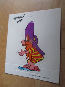 NABISCO DIE-CUT CARD: WARNER BROS LUNEY TUNES....YOSEMITE SAM READY TO DIVE. - Picture 1 of 2