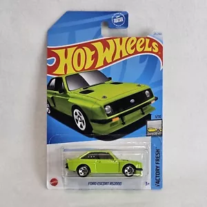 2024 Hotwheels Ford Escort RS200 Factory Fresh Green Mainline Non Super TH - Bild 1 von 2