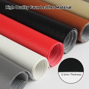 Weatherproof Faux Leather Marine Vinyl Fabric for Vehicle Seat & Dash Repair - Picture 1 of 15