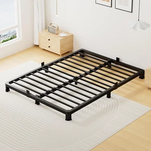 4 Inch Full Bed Frame, Heavy Duty Metal Platform Bed Frame Low Profile, No Box S - Picture 1 of 9