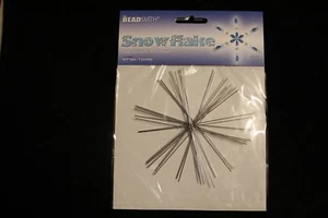 Beadsmith Weihnachten oder Hochzeit Schneeflocke Ornament Draht Form Kit - 3 Größen - Zum Selbermachen - Bild 1 von 4