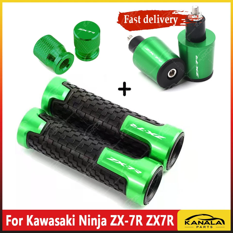 For Kawasaki Ninja ZX-7R ZX7R Handlebar Grip Handle Bar End Cap Accessories / US Foto 1 de 1