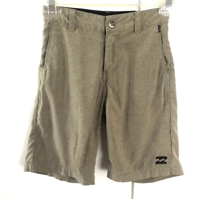 Billabong 混合 Chino 短 Boardshort 男孩 5 棕褐色卡其色白金弹力 — 第 1/4 张图片